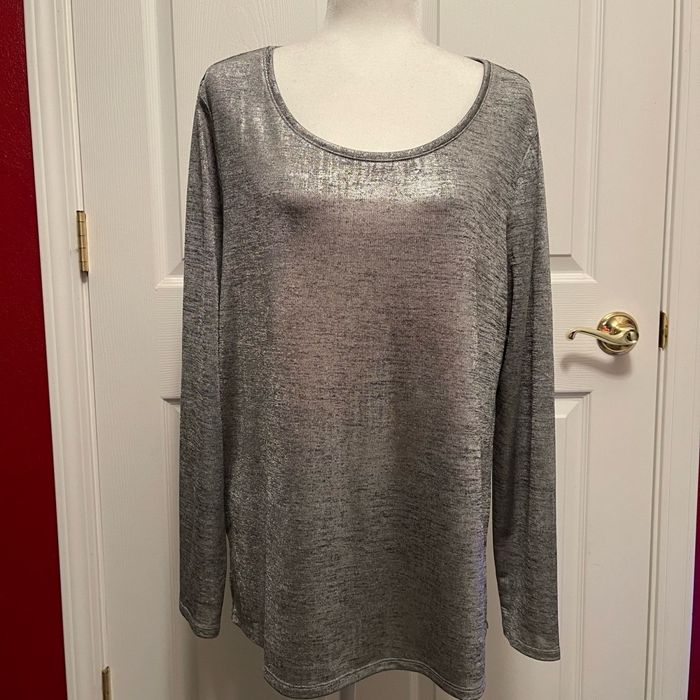 Westport silver Gray Long Sleeve Tunic Top